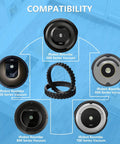 Heavy Duty Roomba Wheel Tires Replacement Kit For Series 500 600 700 800 900 Robotic Vacuums Durable Natural Rubber