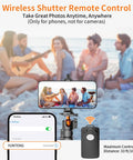 75 Inch Extendable Camera Tripod With Remote Shutter And 360 Degree Ball Head on beach with group photo on phone display