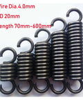 Heavy Duty Tension Springs 20mm Out Diameter With 4mm Wire Gauge, 600mm Max Length In High Grading Stainless Steel, various sizes