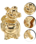 Vintage Brass Pig Shaped Drawer Pulls Chinese Style Decorative Cabinet Handles For Small Drawers Dressers Wardrobes And Storage Boxes