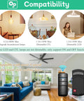 Universal Ceiling Fan Remote Control Kit with Three Speed Settings Light Dimmer and Time Delay Replacement for various brands
