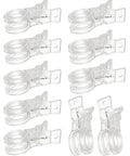 10 Pack 3.5 Inch Clear Plastic Balloon Arch Clips Spring Clamps For Photography Studio Backdrops Invisible Backdrop Clips