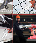 Cordless Metal Shear For Heavy Duty Cutting Of Leather Stainless Steel Iron PVC Carpet Cardboard And Steel Sheets With A 360 Degree Pivoting Head Battery Not Included Portable And Easy To Handle