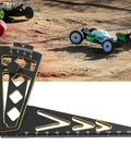 Adjustable Aluminum Camber Gauge And Wheel Rims Height Measuring Tool For One Tenth, One Eighth, And One Seventh Scale RC Cars