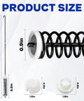 Washer Suspension Rod Kit 26.7 Inch Complete Replacement For Amana Whirlpool Kenmore with product size dimensions shown