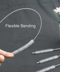 Flexible bending of 4 Pack Extra Long Straw Cleaning Brushes For Reusable Mugs, 11.8 Inch Long Cleaners.