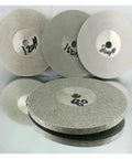 Double Sided Lapidary Diamond Grinding Disc Wheel 100mm Four Inch Diameter Ten Millimeter Thickness Pro Grade Ceramic Alloy set