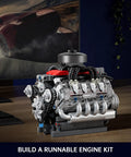 Visible V8 Engine Kit That Actually Runs Hands On Build Your Own Car Motor Model displayed on a desk for teens and adults
