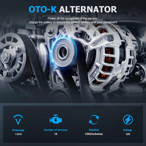 Beefed Up Premium Replacement Alternator 110A 12V For Hyundai Sonata 2006 2010 2.4L And Kia Forte Forte5 2010 2013 2.0L 2.4L