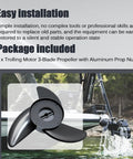 3.5 Inch Trolling Motor 3 Blade Propeller With Aluminum Prop Nut Replacement Fits MotorGuide XI3 XI5