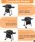Image showing compatible models for Replacement Burner And Heat Plate Kit For Classic 360 Three Burner Gas Grill.
