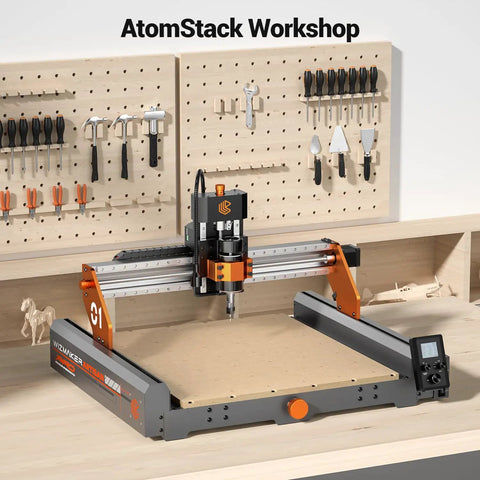 Heavy Hitter Desktop CNC Router Machine With 300W Spindle And Killer 0.01mm Precision Smart 4 Axis Controller in workshop