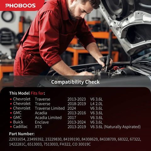 Man checking vehicle engine for compatibility with No Hustle Easy Swap Air Conditioning Compressor With Clutch for Chevy Traverse.