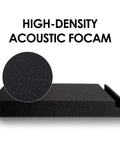 Monitor Isolation Pads For Six To Eight Inch Speakers Big Desk Friendly Acoustic Foam Cushions Angled Two Piece Stand