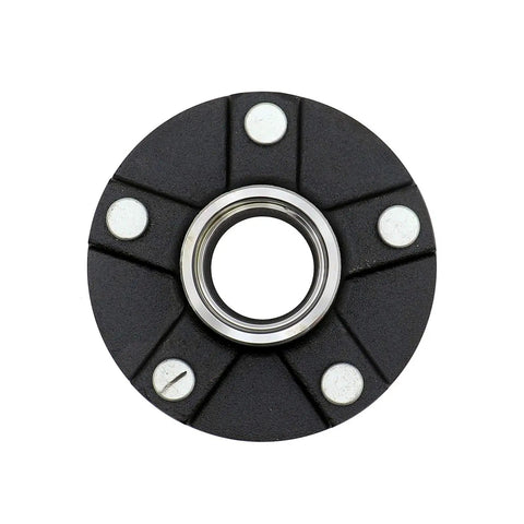 Trailer Hub Kit With 5 Bolt On 4.5 Inch Bolt Circle For 2200 Lb Axles And 1-1/16 Inch Straight Spindles Easy Install Durable Outer Races