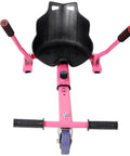 Hoverboard Seat Attachment For Kids And Adults, Adjustable Sturdy Go Kart Frame Fits 6.5, 8, And 10 Inch Hoverboards, Pink