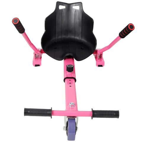 Hoverboard Seat Attachment For Kids And Adults, Adjustable Sturdy Go Kart Frame Fits 6.5, 8, And 10 Inch Hoverboards, Pink