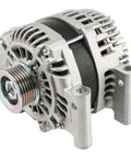 Front view of Beefed-Up 12V 150Amp CW Alternator with 6-Groove Pulley for Ford 3.0L V6 2009-2012