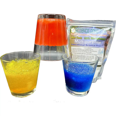 Super Absorbent Sodium Polyacrylate Polymer Powder 5 Lb Bulk Pack For STEM Experiments Hands On Chemistry Activities And Classroom Learning Projects Today in cups