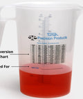 One Gallon 128oz Pitcher With Handy Conversion Chart Built Tough Food Grade Plastic BPA Free Translucent Gripper Handle