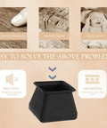 Silicone Chair Leg Protectors Non Slip Furniture Pads Set Of 16 for Hardwood Floors shown with noise reduction benefits
