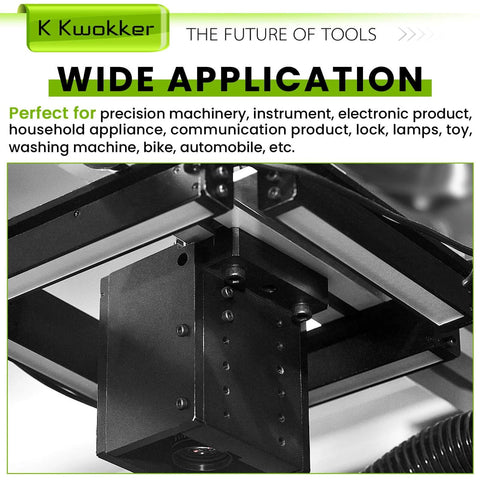 Black industrial machinery part showcasing precision components and versatile application for various tools and electronics.