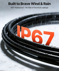IP67 rated Solar Panel Wire Kit 50 Ft Black And 50 Ft Red, 10 AWG PV Tinned Copper Extension Cable, Thick XLPE Insulation