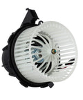 Slick HVAC Heater Blower Motor Assembly With Integrated Fan Cage For Audi A4 A5 Q5 Quattro 2009 To 2016 side view with fan cage