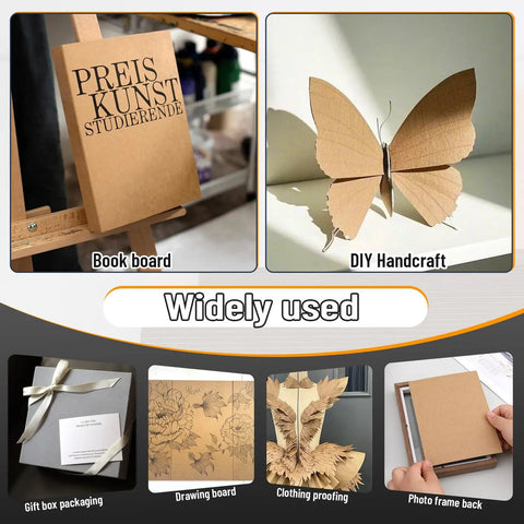 Heavy Duty Chipboard Sheets Pack 10 Sheets 8.5 X 11 Inches 22Pt Book Board For Bookbinding And Crafts used in various projects