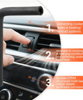 Premium Molded Heater Hose For GM Vehicles -40F To 275F - OE Style Fit, shown with heating and defrost system in car