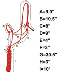 Diagram of Four Knot Stiff Polyester Training Halter With Ten Foot Matching Lead For Horses Fully Adjustable And Built For Rough Wear