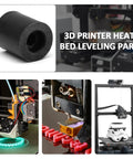Silicone Solid Bed Mounts For 3D Printer Heat Bed Leveling Parts 12 Pack in use on 3D printers showing varied applications.