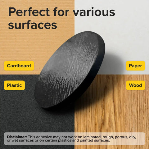 Round Flexible Magnetic Dots With Sticky Backing 80 Pack 0.8x0.08 Inches for whiteboards and fridges on surfaces like wood and paper