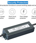 Heavy Duty Low Voltage Transformer 200W IP67 Waterproof LED Driver Power Supply showing security protection features