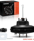 Heavy Duty Vacuum Brake Booster For Ford F-150 Trucks Fits 1997 To 1999 Years, steel material with mounting hardware included.