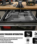 Socket Extension Holder For Tool Grid With Modular Clips To Stop The Roll And Lock Them In Place, Pegboard Compatible Organizer in drawer.