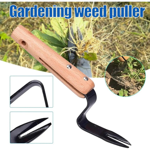 Root Lifter Weeding Tool For Lawn And Yard Hand Weeder With Angled Head For Easy Weed Removal And Deep Root Digging