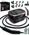 High Pressure Steam Cleaner For Home Deep Clean Blasts Scalding Hot Vapor To Erase Tough Grease From Tile And Sofa Chemical Free Method Leaves Zero Residue Behind A Trusted Workhorse For Kitchen Garage And Auto Detailing with hoses, nozzles, and gloves.