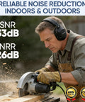 Noise Canceling Ear Muffs for Grownups With 26 dB NRR Adjustable Safety Earmuffs for Construction and Travel