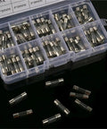 Automotive Fuse Set With 5x20mm Fast Melting Glass Fuses 250V 0.2 To 15 Amp Range Includes 2 X 100 Pieces And A No Fuss Handy Fuse Puller