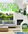 Plant Based Outdoor Cleaner Spray For Decks And Patios That Tackles BBQ Spills And Grime On Wood Tiles Granite Metal Glass And More Eco Friendly Vegan Formula 32 Oz on patio table