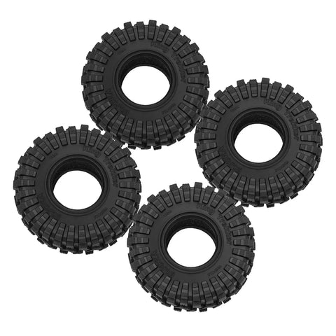 King Trekker S5 1.3 Inch All Terrain RC Crawler Tires For One Eighteen And One Twenty Four Scales Beefy Durable Bias Ply Build
