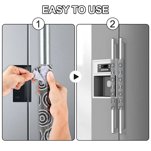 Refrigerator Door Handle Covers Pack Of 2 16 By 4 Inches Keeps Handles Clean From Fingerprints Water And Grime On Fridges