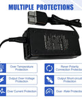 Heavy Duty Badass 12V LiFePO4 Battery Charger 10 Amp Rapid Charge Kit for RV, showing LED display and protective features.