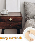 Concealed Round Drawer Pulls Solid Brass Cabinet Knobs Vintage Vibe Style Single Hole Dresser Handles For Kitchen Cupboard Closet Hardware Easy Install No Fuss on wooden furniture