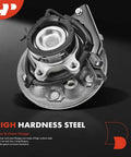 Front Right Wheel Bearing and Hub Assembly with ABS for Chevrolet Colorado 2004-2008, GMC Canyon 2004-2008, Isuzu i-280 2006, i-290 and i-370 2007-2008, 6-Lug, Speed Sensor Included displayed with high hardness steel components