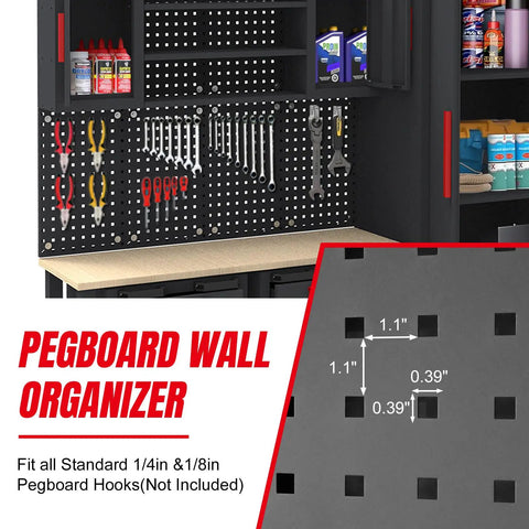 Heavy Duty Steel Garage Storage Cabinet System Featuring Smooth Rolling Drawers Integrated Workbench And Roomy Stacking Setup To Stash Your Tools And Gear Inside