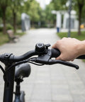 Scooter Brake Lever Replacement With Built In Bell For MI4 Ultra Electric Scooter on handlebar, hand gripping for easy one-hand control