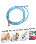 Sky-blue Beefy High Pressure Steam Iron Hose Replacement for steam irons, durable steam tube, crack resistant, easy install.
