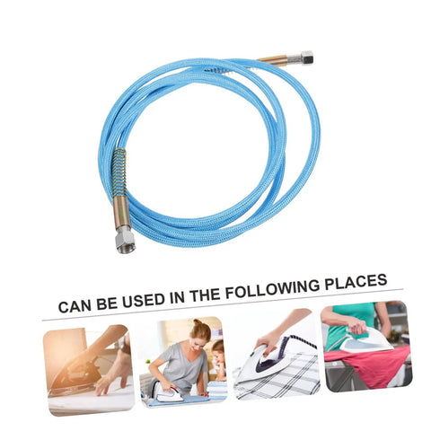 Sky-blue Beefy High Pressure Steam Iron Hose Replacement for steam irons, durable steam tube, crack resistant, easy install.